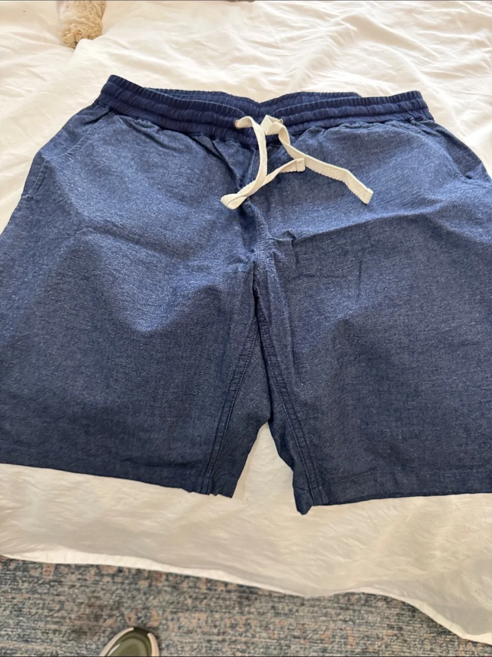 J. Crew Indigo Drawstring Athletic Shorts